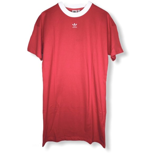 ADIDAS Trefoil Logo Shirt Dress - Picture 2 of 8